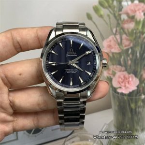 Seamaster 41mm AQUA TERRA 150M Blue Textured Dial SS Bracelet VSF A8500