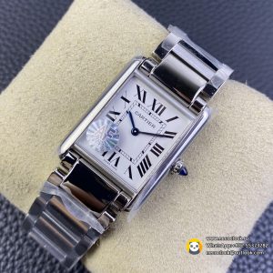 Cartier Tank Must 33.7x25.5mm SS/SS White Dial AF Swiss Quartz