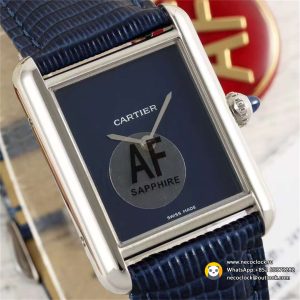 Tank Must 22/25.5mm Dia SS/LE Blue Dial AF Swiss Quartz