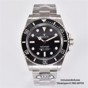 Submariner No Date 41mm 124060 904L Ceramic Black Dial SS Bracelet Clean Factory CF VR3230