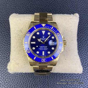 Submariner CF 41mm YG 126618LB 904L Ceramic Blue Dial YG Bracelet Clean Factory VR3235