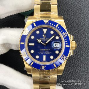 Submariner YG 40mm 116618LB 904L Ceramic Blue Dial YG Bracelet VSF VS3135