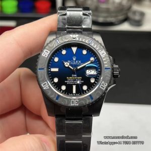 DIW Submariner 40mm DLC Blue/Black Dial SS Bracelet VSF VS3135