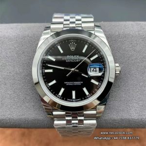 DateJust 41mm 126300 Smooth Bezel Black Dial Jubilee Bracelet VSF VS3235