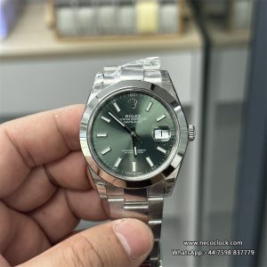 DateJust 41mm 126300 Smooth Bezel Mint Green Dial Oyster Bracelet VSF VS3235