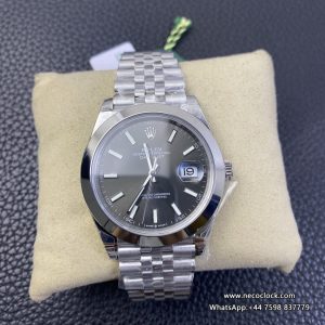 DateJust 41mm 126300 Smooth Bezel Grey Dial Jubilee Bracelet VSF VS3235