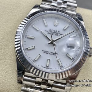 DateJust 41mm 126334 Fluted Bezel White Dial Jubilee Bracelet VSF VS3235