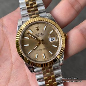DateJust 41mm Fluted Bezel YG Dial YG/SS Jubilee Bracelet VSF VS3235