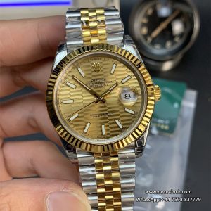 DateJust 41mm Fluted Bezel Gold Motif Dial YG/SS Jubilee Bracelet VSF VS3235