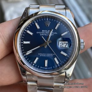 DateJust 36mm Smooth Bezel Blue Dial Oyster Bracelet VSF VS3235
