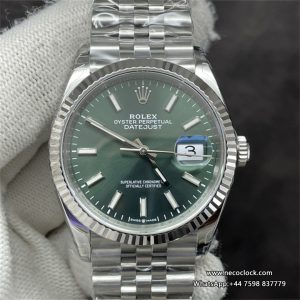 DateJust 36mm Fluted Bezel Green Dial Jubilee Bracelet VSF VS3235