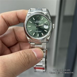 DateJust 36mm Smooth Bezel Green Dial Oyster Bracelet VSF VS3235
