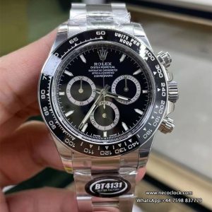 Daytona 126500  Ceramic Bezel Black Dial SS Bracelet BTF DD4131