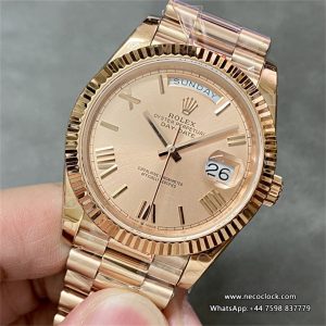 DayDate 40MM RG RG Dial Roma Marker RG President Bracelet GMF A2836 Tungsten