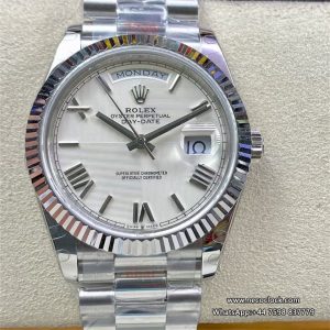 DayDate 40MM White Dial Roma Marker President Bracelet GMF A2836