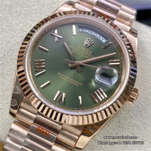 DayDate 40MM RG Green Dial Roma Marker RG President Bracelet GMF A3255
