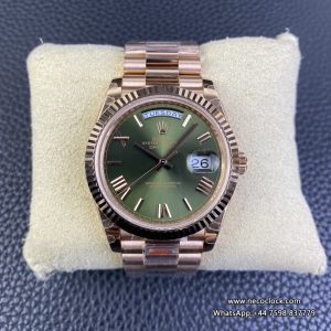 DayDate 40MM RG Green Dial Roma Marker RG President Bracelet GMF A2836 Tungsten