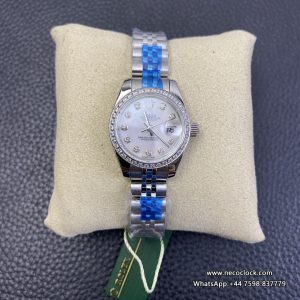 DateJust 28mm Ladies Diamond Bezel MOP Dial Diamond Marker Jubilee Bracelet WF A2236