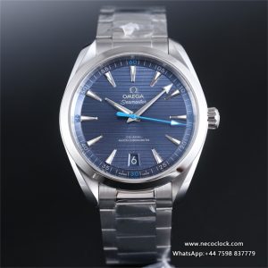 Seamaster 41mm AQUA TERRA 150M Blue Dial Blue Hand SS Bracelet VSF A8900