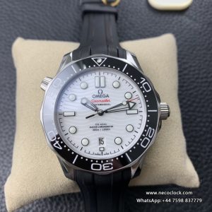 Seamaster Diver 300M 42mm Ceramic White Dial Black Rubber Strap VSF A8800