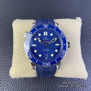 Seamaster Diver 300M 42mm Ceramic Blue Dial Blue Rubber Strap VSF A8800
