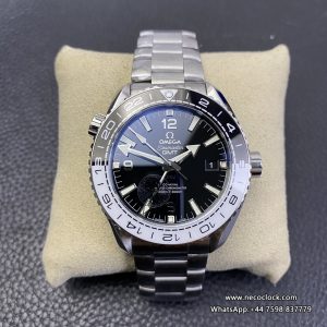 Planet Ocean 600M GMT  'Tai Chi' 43.5mm Black/White Ceramic Bezel Black Dial SS Bracelet VSF A8906