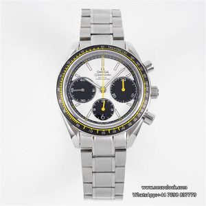 Speedmaster 40mm Racing Master White/Black Dial SS Bracelet HRF A7750