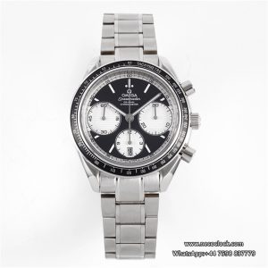 Speedmaster 40mm Racing Master Black/White Dial SS Bracelet HRF A7750