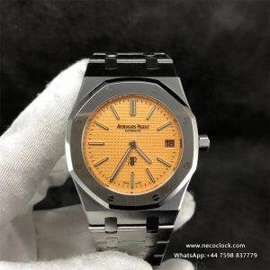 AP Royal Oak 39mm 15202 Yellow Dial SS Bracelet XF A2121