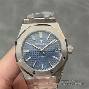 AP Royal Oak 37mm 15450 Blue Dial SS Bracelet APSF SA3120