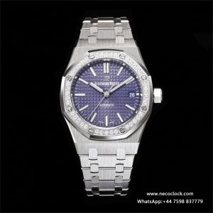 AP Royal Oak 37mm 15451 Diamond Bezel Purple Dial SS Bracelet TWF A3120