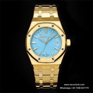 AP Royal Oak 37mm 15451 YG Ice Blue Dial YG Bracelet BF A3120