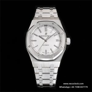 AP Royal Oak 37mm 15451 White Dial SS Bracelet BF A3120