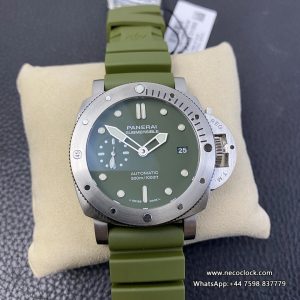 PAM1055 42mm Submersible Green Dial Green Rubber Strap VSF P9000
