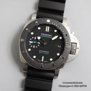 PAM683 42mm Submersible Black Dial Black Rubber Strap VSF P9001