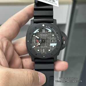 PAM1039 47mm Submersible Carbon Grey Sail Dial Black Rubber Strap VSF P9010