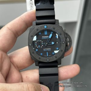 PAM960 42mm Submersible Carbon Black Dial Black Rubber Strap VSF P9010