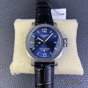 PAM1279 42mm Luminor GMT Titanium Blue Dial Black Leather Strap VSF P9010