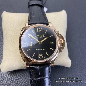 PAM908 42mm Luminor RG Black Dial Black Leather Strap VSF P9001