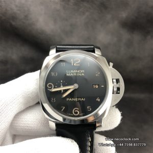 PAM359 44mm Luminor Black Dial Black Leather Strap VSF P9000