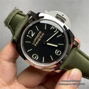 PAM606 47mm Luminor Black Dial Green Nylon Strap HWF P3000