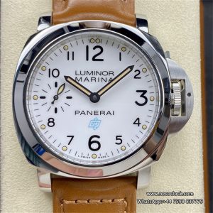 PAM778 44mm Luminor White Dial Brown Leather Strap HWF 6497
