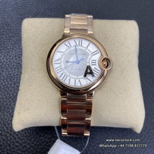 Ballon Bleu De Cartier 36mm RG White Dial RG Bracelet AF A2824