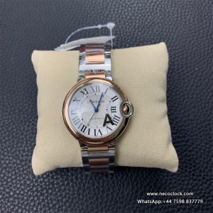 Ballon Bleu De Cartier 36mm RG/SS White Dial RG/SS Bracelet AF A2824