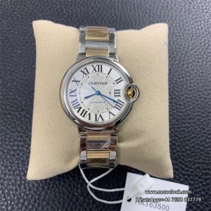 Ballon Bleu De Cartier 36mm White Dial SS Bracelet AF A2824