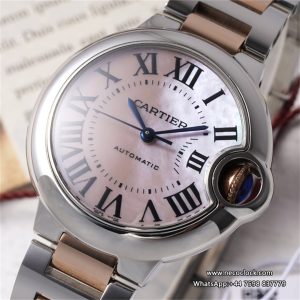 Ballon Bleu De Cartier 33mm RG/SS MOP Dial RG/SS Bracelet AF NH05A