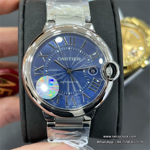 Ballon Bleu De Cartier 42mm Blue Dial SS Bracelet AF A2824