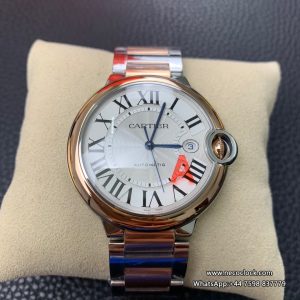 Ballon Bleu De Cartier 42mm RG/SS White Dial RG/SS Bracelet AF A2824