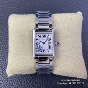 Tank Must 29.5x22mm White Dial SS Bracelet AF Swiss Quartz