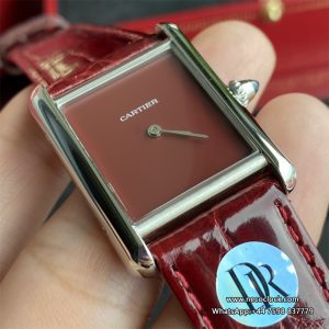 Tank Must 25mm Red Dial Red Leather Strap DRF Swiss Quartz